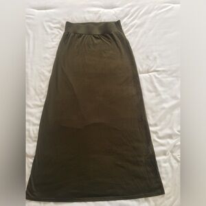 Inherit Clarise Olive Maxi Skirt